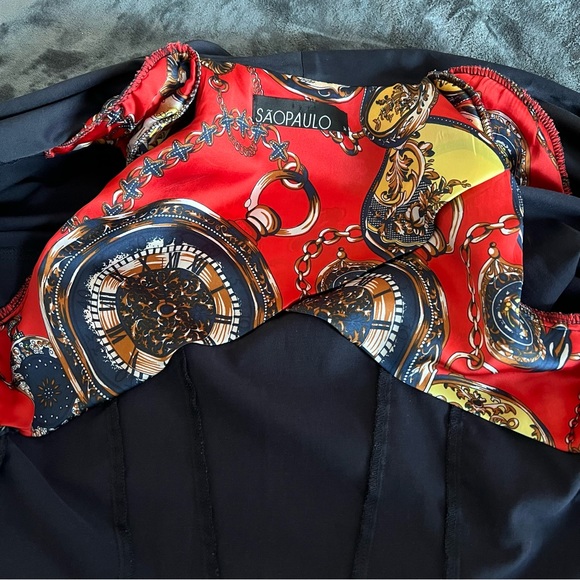 São Paulo slim fit navy suit jacket and pants - Picture 12 of 16